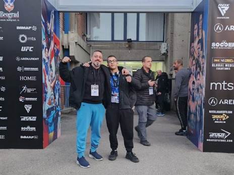 “היה כיף לחוות את התהליך“. עידו וגיא פריינטה (באדיבות איגוד ה-MMA הישראלי)