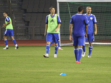 אימון הנבחרת. "היחסים בין המדינות מצויינים" (צילום: באדיבות ההתאחדות לכדורגל)