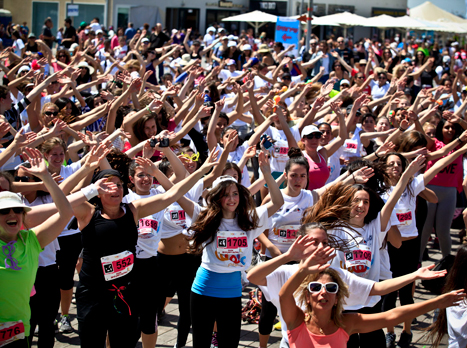 הולכות רחוק. הנשים בצעדת אתנה (צילום: מגד גוזני)