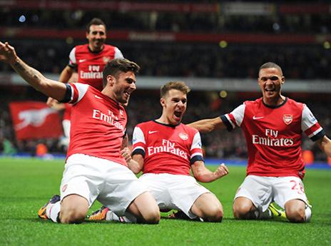 ארסנל עמדה במבחן, בשבוע הבא מול יונייטד רמת הקושי תעלה (GETTYIMAGES)