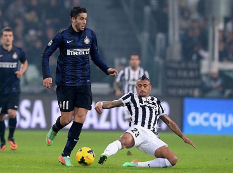 וידאל מול אלבארס, מאמץ אדיר של יובה (gettyimages)