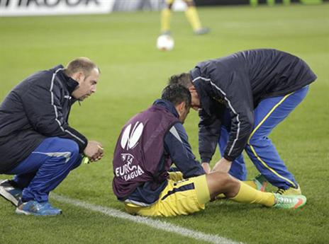 יצחקי נפצע דקות לפני השריקה (עמוד הפייסבוק של מכבי ת"א)