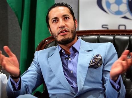 הגיע לקו הסיום. קדאפי