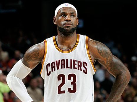 לברון. לא לגמרי בריא (getty)