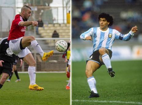 האגדה, והאיש (התמונה השמאלית באדיבות מאור אלקסלסי)