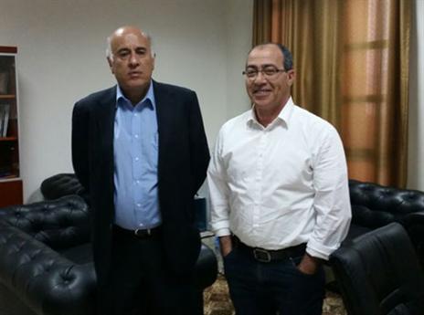 חכמת גרה עם רג'וב בביקור ברמאללה