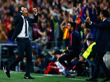 לואיס אנריקה מחזיר את בארסה לחצי אחרי היעדרות של שנה (Getty)