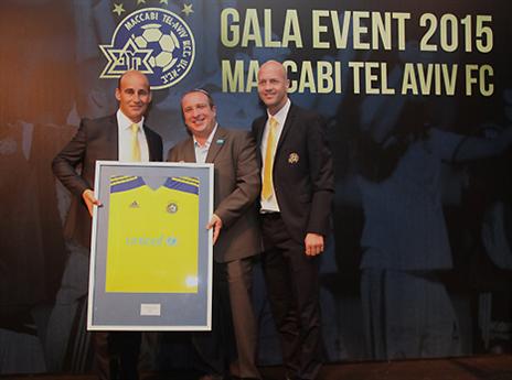 ערב הגאלה הראשון של מכבי. ביין, קרויף ומנכ"ל יוניסף ישראל(אלירן אביטל)
