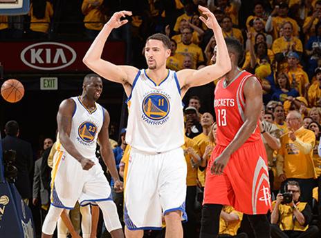 תומפסון. ריצה משוגעת בסוף הרבע השני (getty)