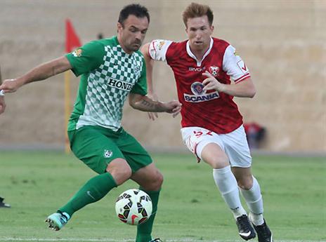 ז'ורז'יניו מול דרינצ'יץ' בגביע הטוטו (צילום: יוסי שקל)