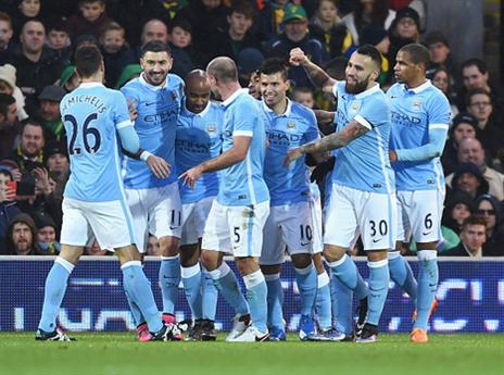 ניצחון ומנצ'סטר סיטי חוזרת למקום הראשון (getty)