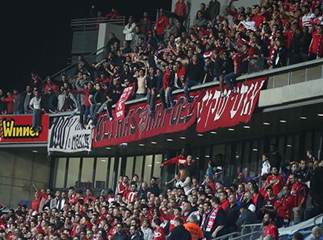 הקהל האדום יעודד את הקבוצה שלו בפלייאוף התחתון (אלן שיבר)