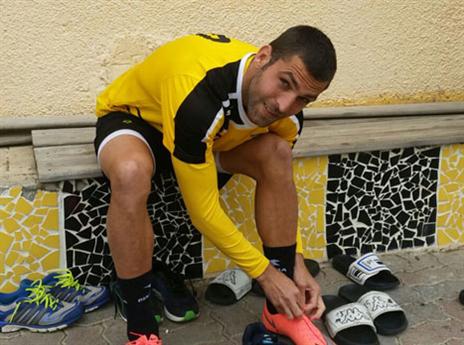 שכטר באימון. מרוצה מהמעבר לבית"ר