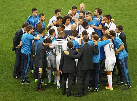 שחקני ריאל מגובשים (gettyimages)