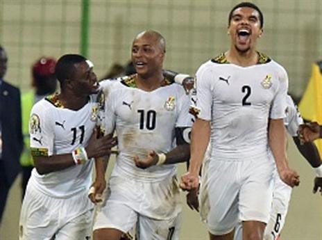 גאנה חוגגת. הבטיחה מקום באליפות אפריקה (getty)