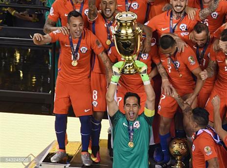 בראבו מניף את הגביע הנכסף (getty)