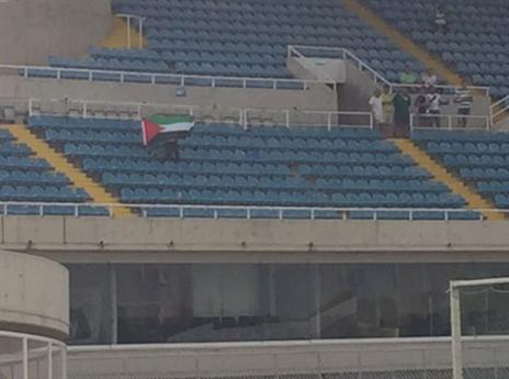 דגל פלסטין ביציע