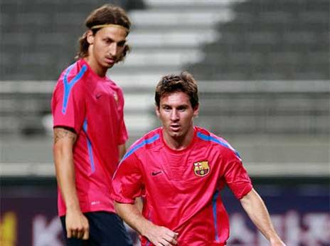 נקודת המפנה. זלאטן ומסי (Getty)