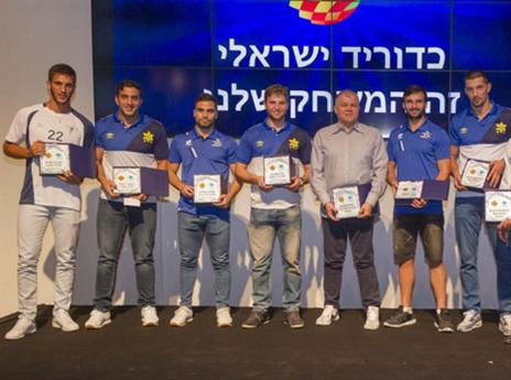 מצטייני העונה החולפת (צילום: יועד כהן, איגוד הכדוריד)