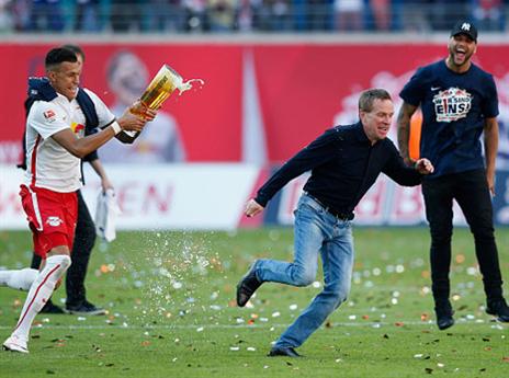 רנגניק בחגיגות העלייה של לייפציג (Getty)