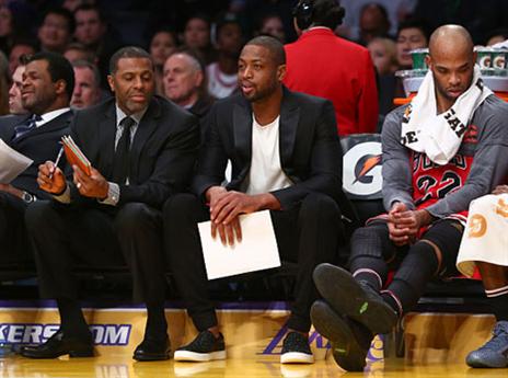 הבולס הסתדרו גם בלעדיו. ווייד (getty)