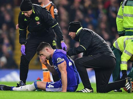 קיהייל גם נפגע, אך חזר ואף הבקיע בנגיחה (getty)