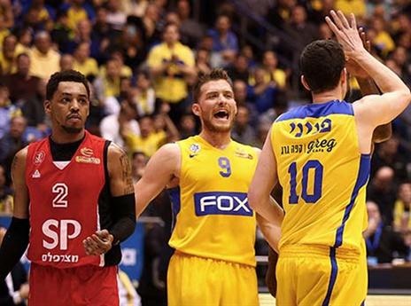 מקל ופניני. הישראלים של מכבי ת"א תורמים יותר (אלן שיבר)