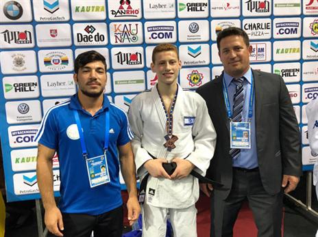 מתן שני. הישג שיא (צילום באדיבות איגוד הג'ודו)