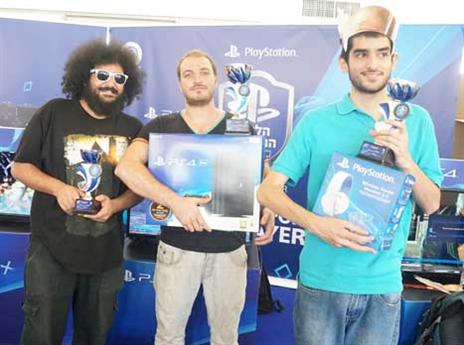 המנצחים של טקן. מימין למשאל: אמנון מורה, מיכאל קרקז, ושי חצרוני