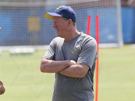 מקלארן באימון. מינויו לא מבשר טובות לג'ורדי (צילום: האתר הרשמי של מכבי תל אביב)