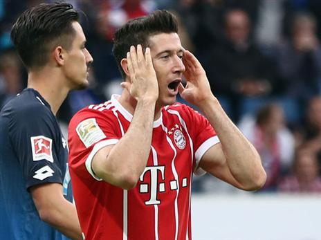 הבווארים מגיעים אחרי ההפסד להופנהיים. לבנדובסקי (getty)