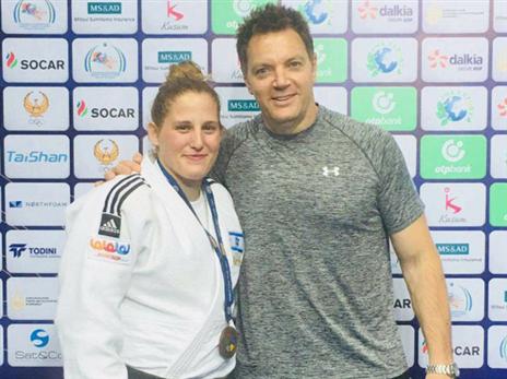 הרשקו עם קוכמן. "הכח הוא העבודה כנבחרת" (איגוד הג'ודו)