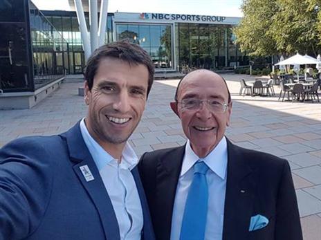 אלכס גלעדי עם טוני אסטנגה, יו"ר הועדה המארגנת של פאריס 2024