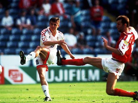 קרואטיה במפגש ראשון מול דנמרק במונדיאל. ביורו זה הלך לכיוון שלה (getty)