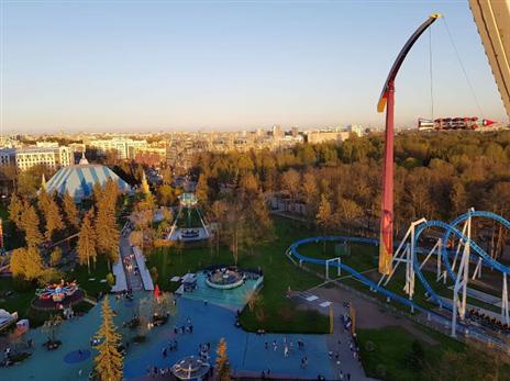 הלונה פארק ממרום הגלגל הענק