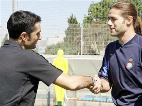 מפגש פיקנטי. ואלוורדה עם פוצ'טינו ב-2006 (טוויטר)