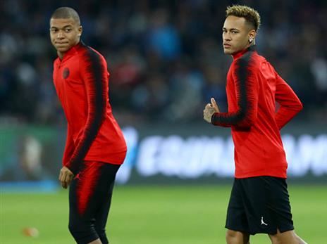 למונאקו יש סיכוי לעצור אותם? ניימאר ואמבפה (getty)