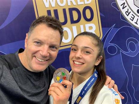 פרימו עם שני הרשקו, הישג נאה (באדיבות איגוד הג'ודו)