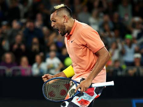 קרוב למפגש מול נדאל. קיריוס (GETTYIMAGES)