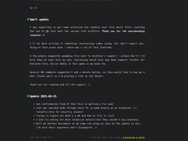 העדכון על הרכישה בבלוג של T0st