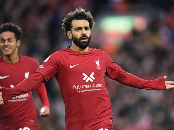 גם הוא חגג. מוחמד סלאח וליברפול (getty)