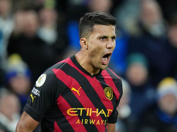 אבל רודרי מצא את השער על סף ההפסקה (GETTY)