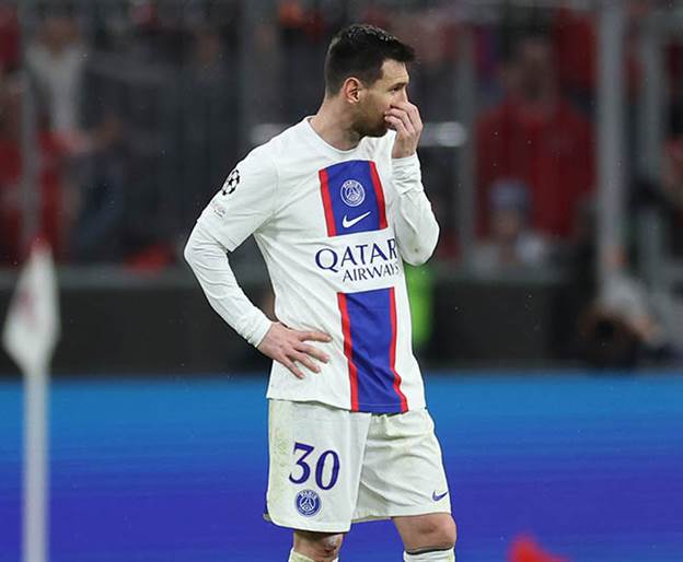 מסי. לא הרגיש כמו בברצלונה (Alex Grimm/Getty Images)