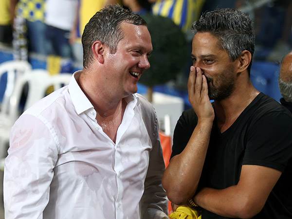 יעבדו ביחד על העונה הבאה. מנספורד ויצחקי (צילום: אלן שיבר)