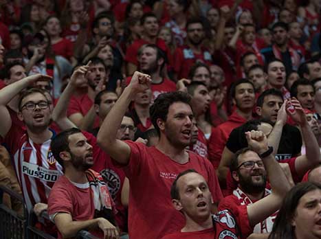 הקהל בארנה סיפק הצגה (צילום: ניר קידר)