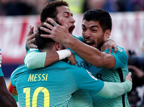 ברצלונה בטירוף. חזרה לפסגת הטבלה (getty)