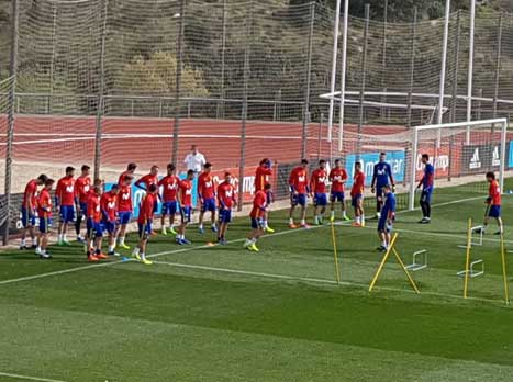 ממשיכים בהכנות. הספרדים באימון היום במדריד