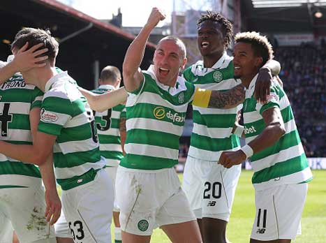 עוד אליפות. שחקני סלטיק חוגגים (Getty)