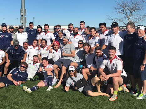 נבחרת ארצות הברית ברוגבי (צילום: Maccabi USA)