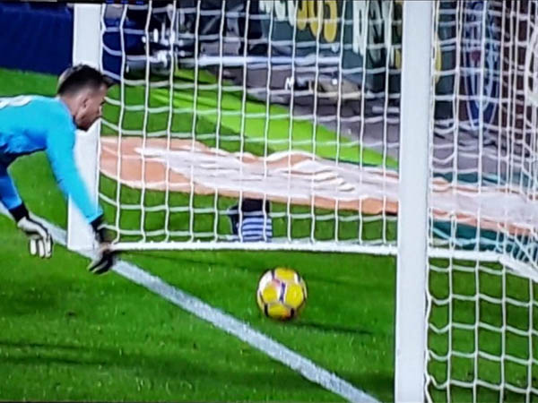 הכדור עבר בבירור את קו השער (צילום מסך טוויטר)